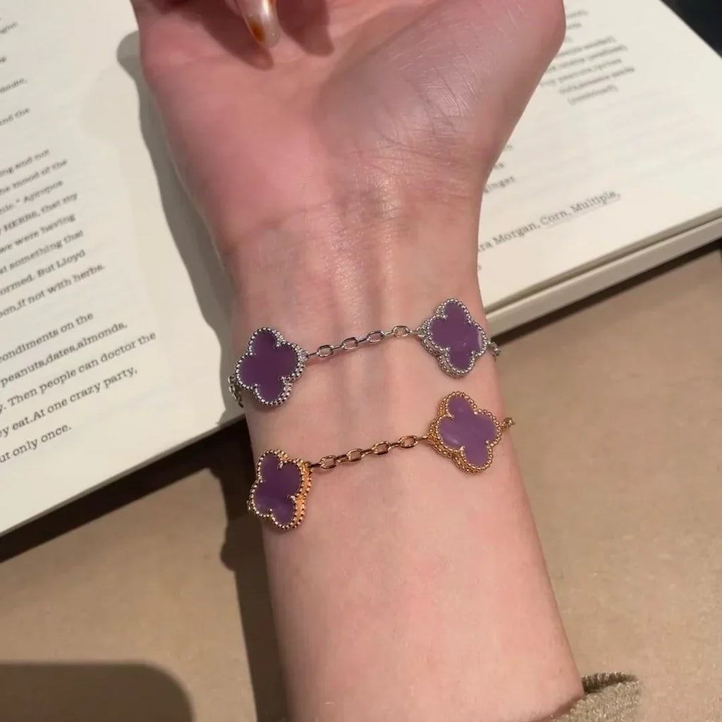 [Imperial]New  CLOVER 5 MOTIF VIOLET BRACELET COLLECTION