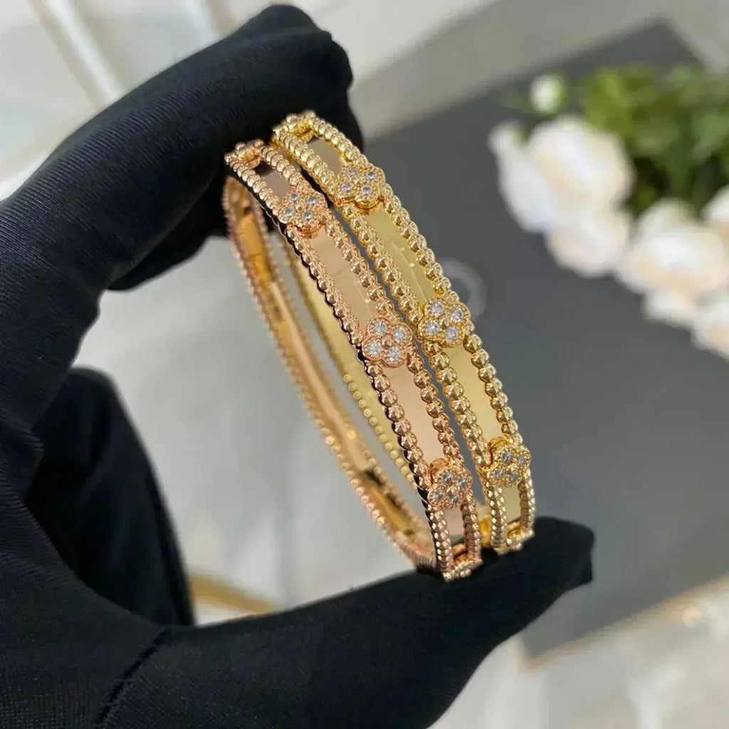 [Imperial] CLOVER BRACELET 4MM DIAMONDS