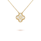 [Imperial] CLOVER 15MM DIAMOND SINGLE FLOWER NECKLACE