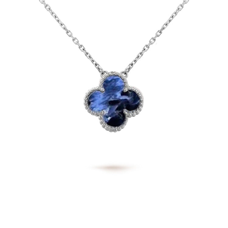 [Imperial] CLOVER 15MM PIETERSITE NECKLACE SILVER