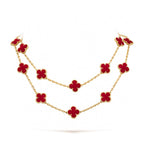 [Imperial] CLOVER 20 MOTIFS CARNELIAN NECKLACE