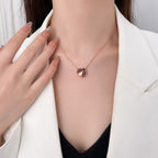 [Imperial] LUCKY  CARNELIANS LADYBUG NECKLACE