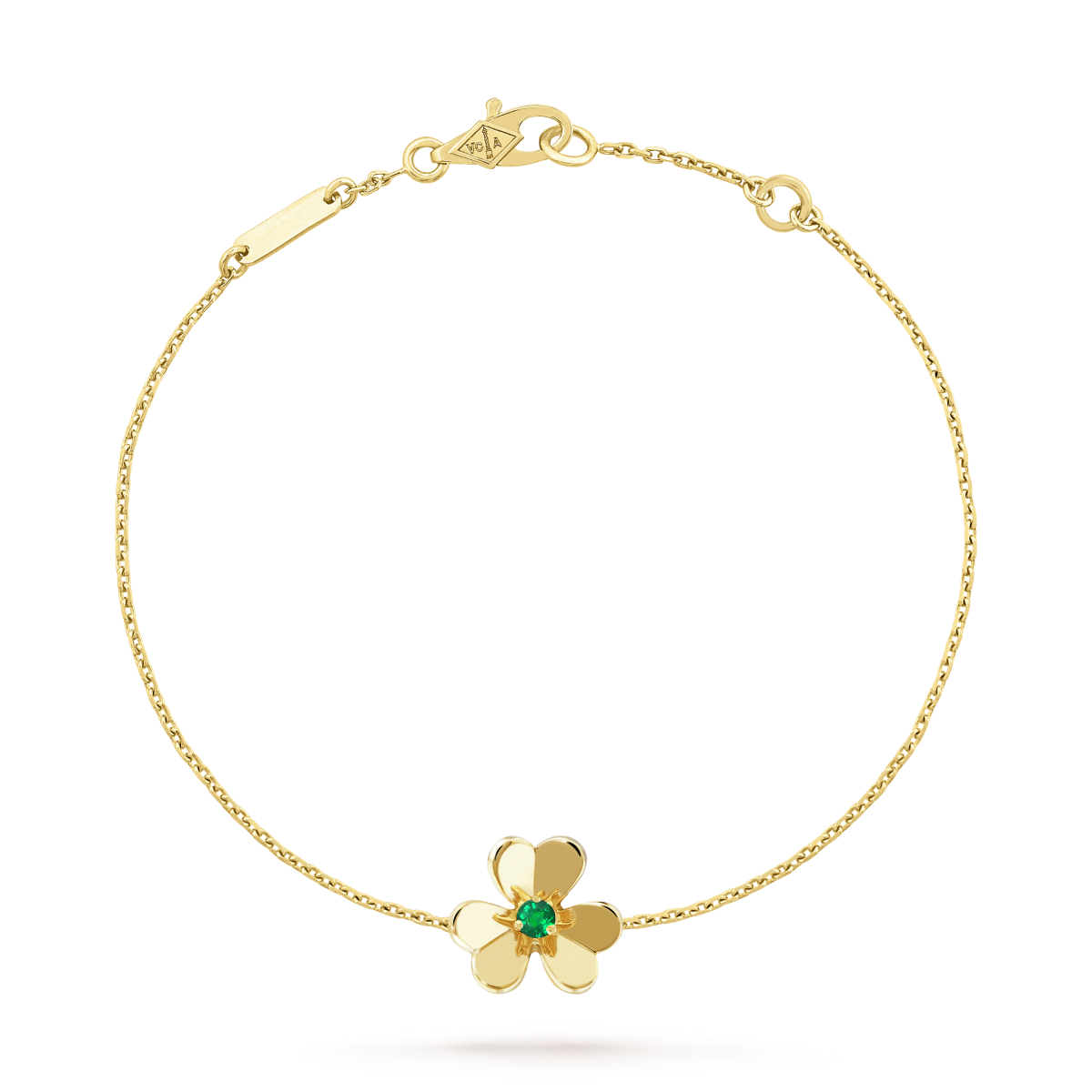 [Imperial] FRIVOLE GOLD FLOWER PINK MALACHITE BRACELET