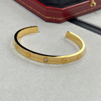 [Imperial] LOVE BRACELET 6.1MM 1 DIAMOND OPEN CUFF