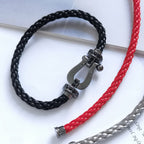 [Imperial] FORCE LARGE SERIES HORSESHOE BLACK SAMURAI BRACELET