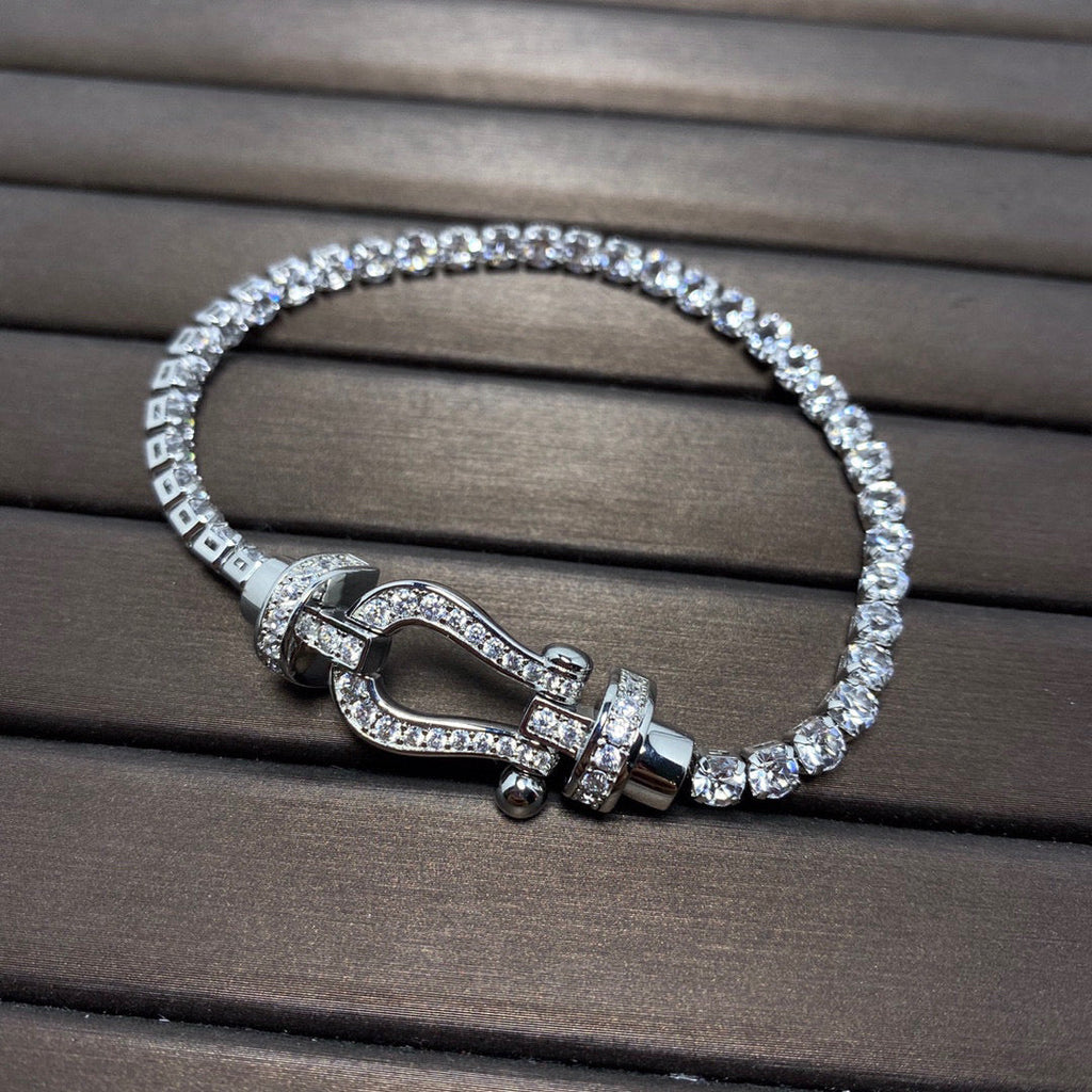 [Imperial] FORCE  HORSESHOE  DIAMOND TENNIS BRACELET