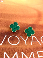 [Imperial] CLOVER LARGE (20mm) 1 MOTIFS GREENER MOP STUD EARRINGS