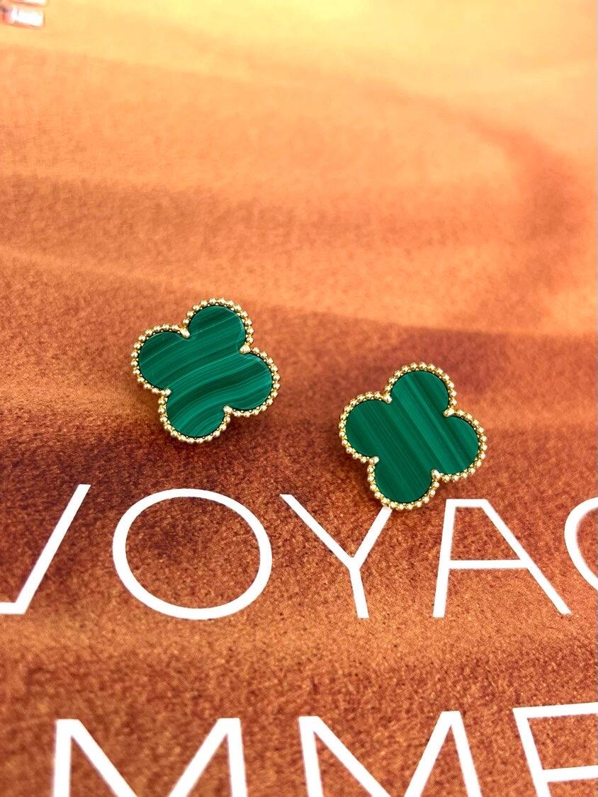 [Imperial] CLOVER LARGE (20mm) 1 MOTIFS GREENER MOP STUD EARRINGS