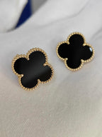 [Imperial] CLOVER 20MM BLACK MOP EARRINGS