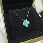 [Imperial] CLOVER 15MM DIAMOND SVRES PORCELAIN  NECKLACE SILVER