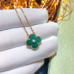 [Imperial] CLOVER 15MM DIAMOND TURQUOISE NECKLACE