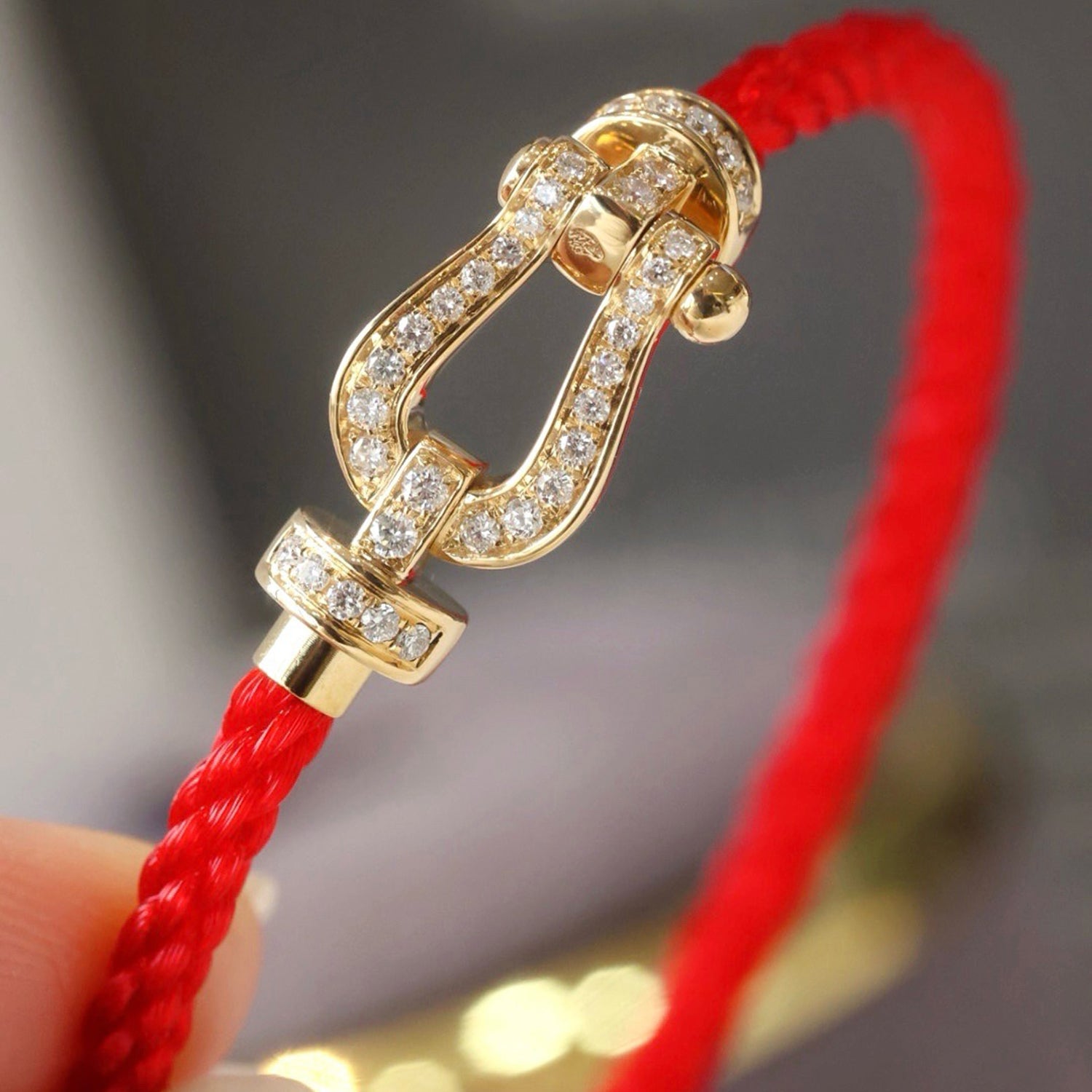 [Imperial] FORCE LARGE HORSESHOE FULL DIAMOND BRACELET ROSE GOLD