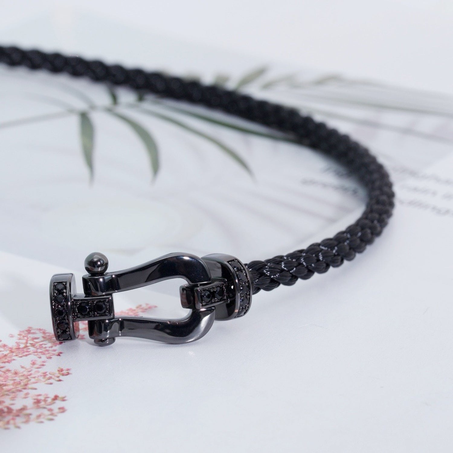 [Imperial] FORCE LARGE SERIES HORSESHOE BLACK SAMURAI BRACELET