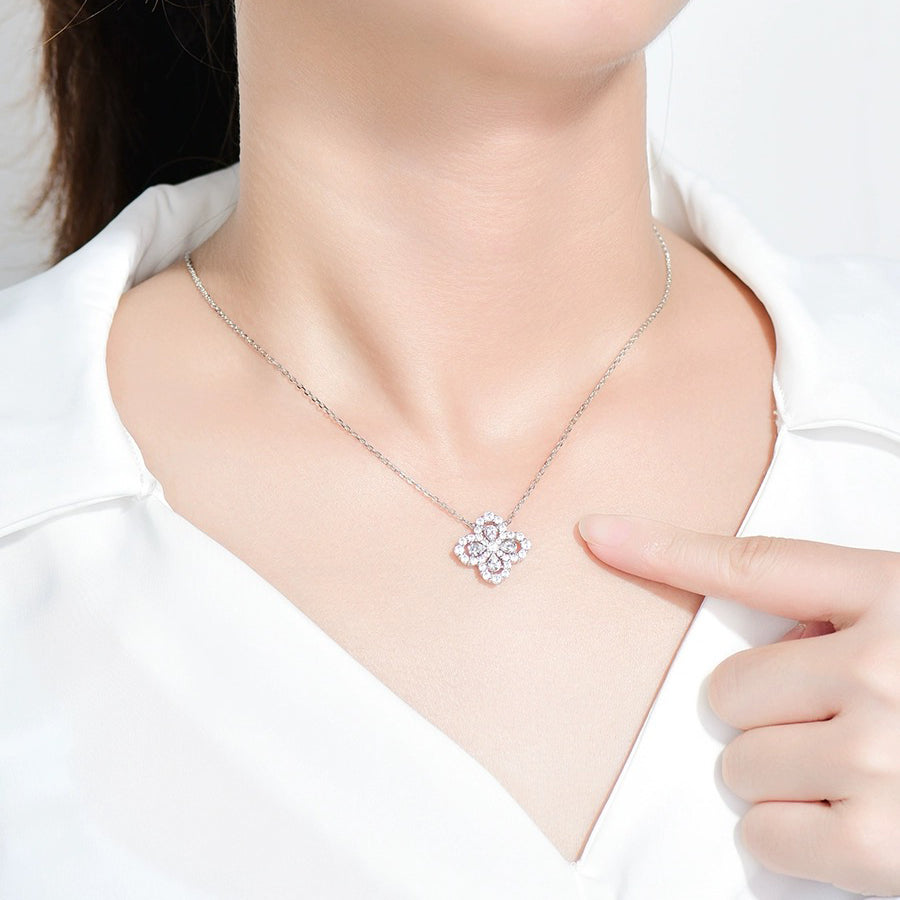 [Imperial] LOOP NECKLACE FULL MOTIF DIAMOND 16MM MULTIPLE COLORS
