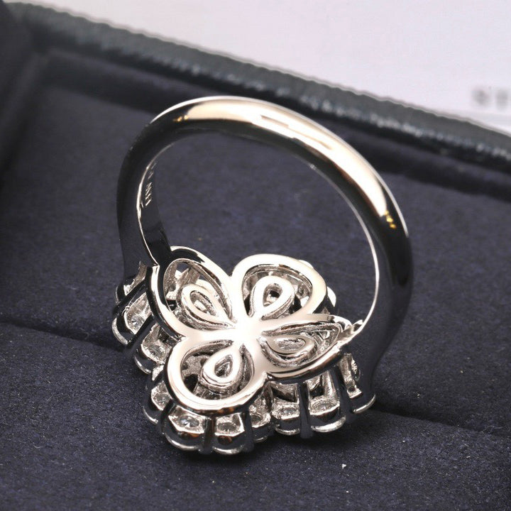 [Imperial] LOOP RING FULL MOTIF DIAMOND 16MM SILVE