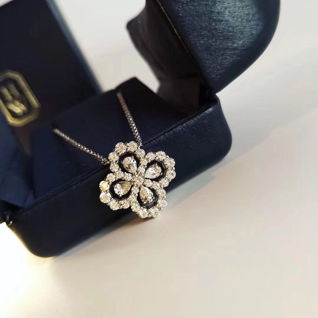 [Imperial] LOOP NECKLACE FULL MOTIF DIAMOND 16MM MULTIPLE COLORS