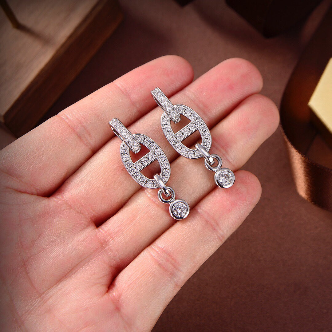 [Imperial] HM CHAINE DIAMOND EARRINGS