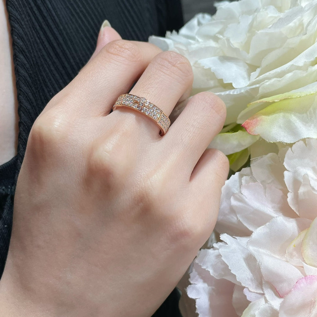 [Imperial] KELLY PINK GOLD DIAMOND RING