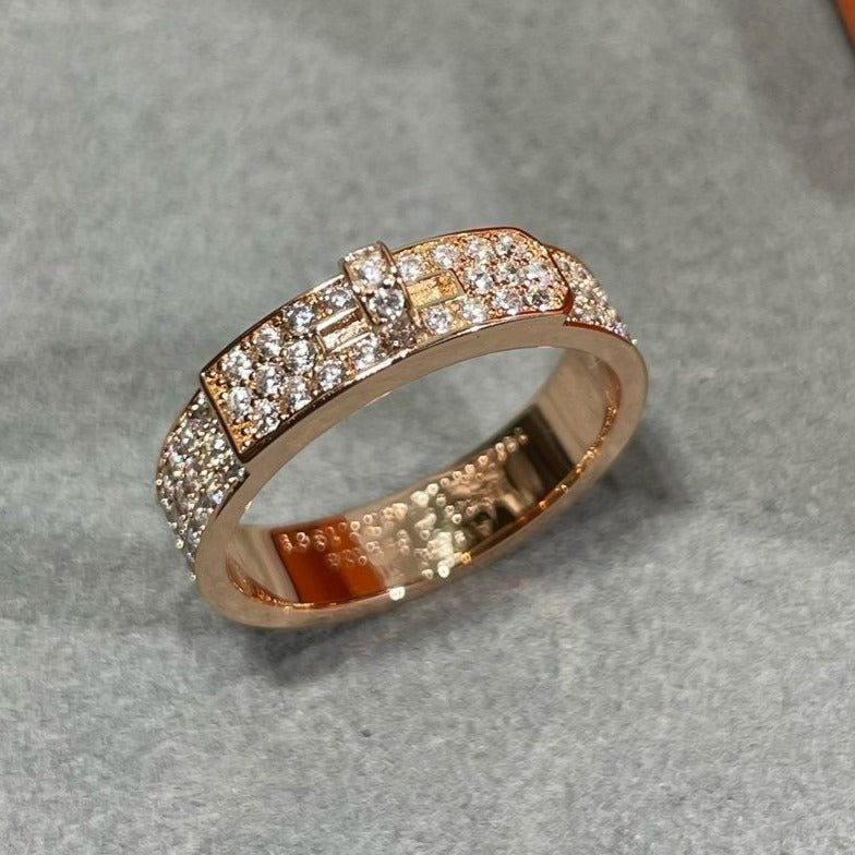 [Imperial] KELLY PINK GOLD DIAMOND RING