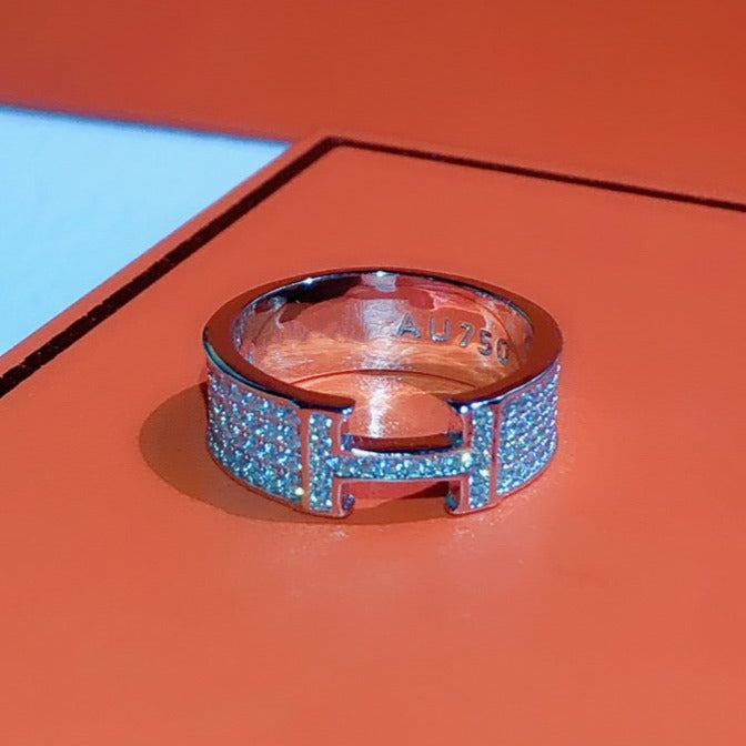 [Imperial] H RING FULL DIAMOND