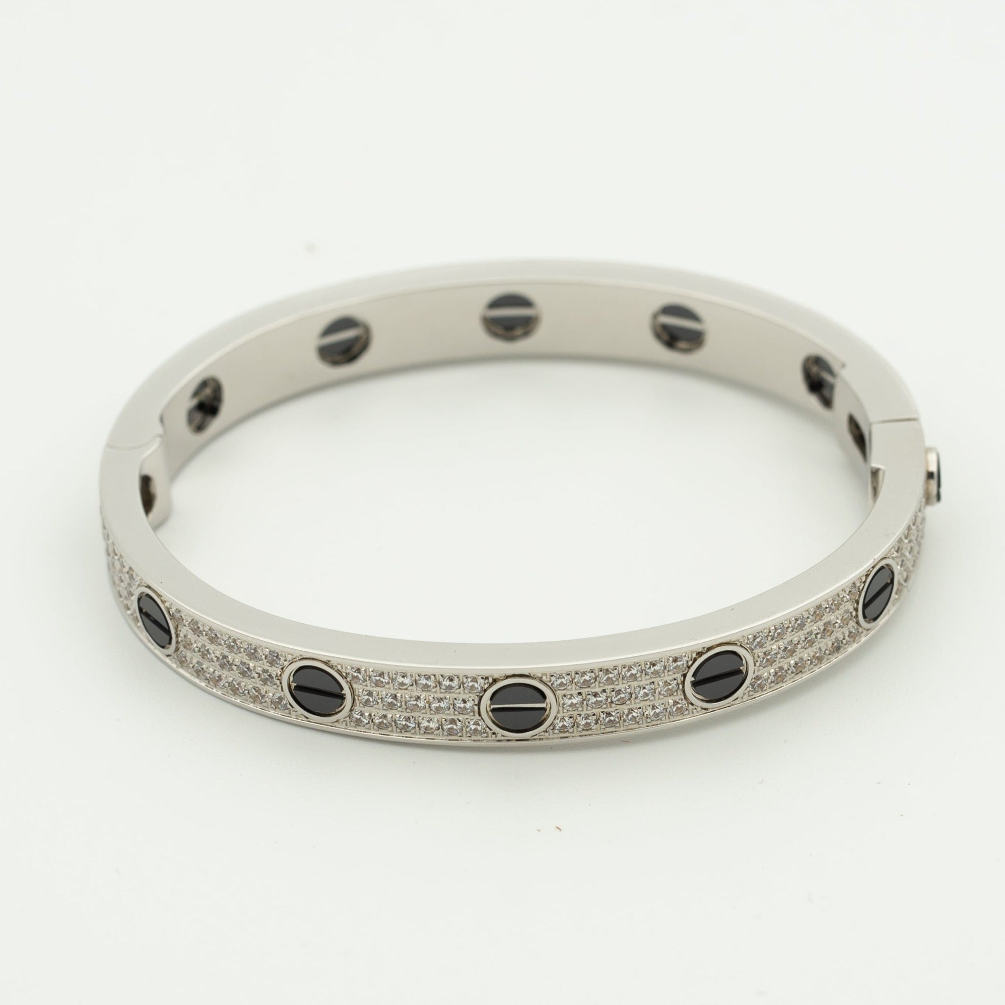 [Imperial] LOVE BRACELET 6.1MM DIAMOND-PAVED CERAMIC