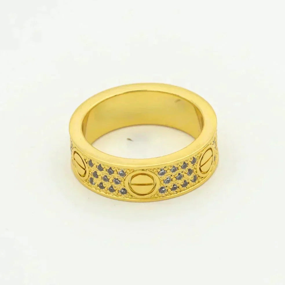 [Imperial] LOVE RING 5.5MM DIAMONDS PAVED