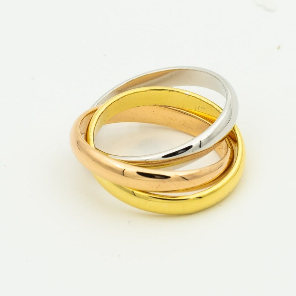 [Imperial] TRINITY RING GOLD PINK GOLD SILVER