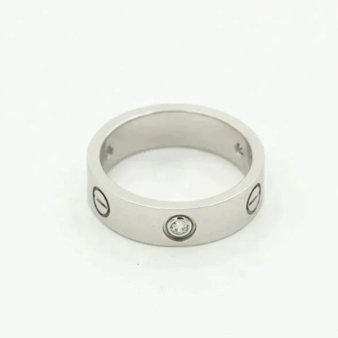 [Imperial] LOVE RING 5.5MM 3 DIAMONDS SILVER