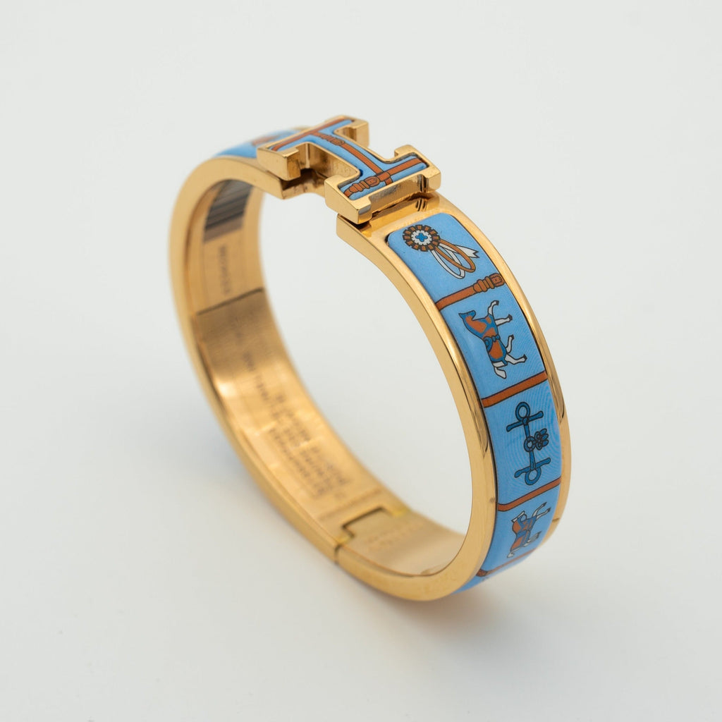 [Imperial] H PINK GOLD BRACELET BLUE CERAMIC