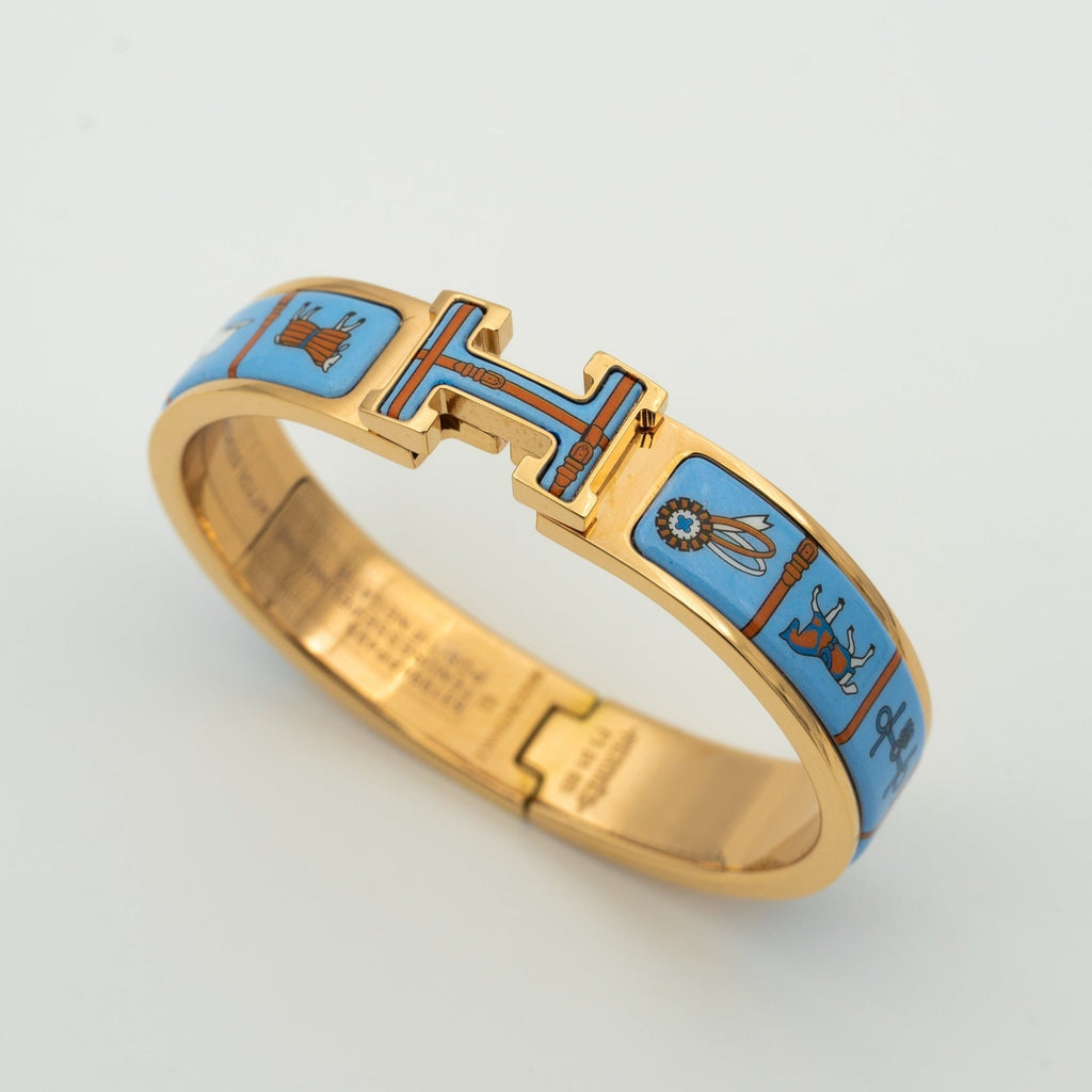 [Imperial] H PINK GOLD BRACELET BLUE CERAMIC
