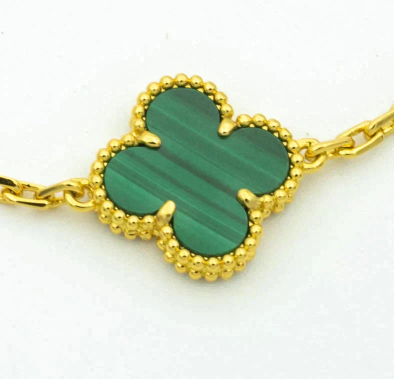 [Imperial]New  CLOVER 5 MOTIF MALACHITE BRACELET COLLECTION