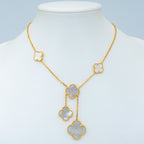 [Imperial] CLOVER MOTHER OF PEARL NECKLACE 6 MOTIF