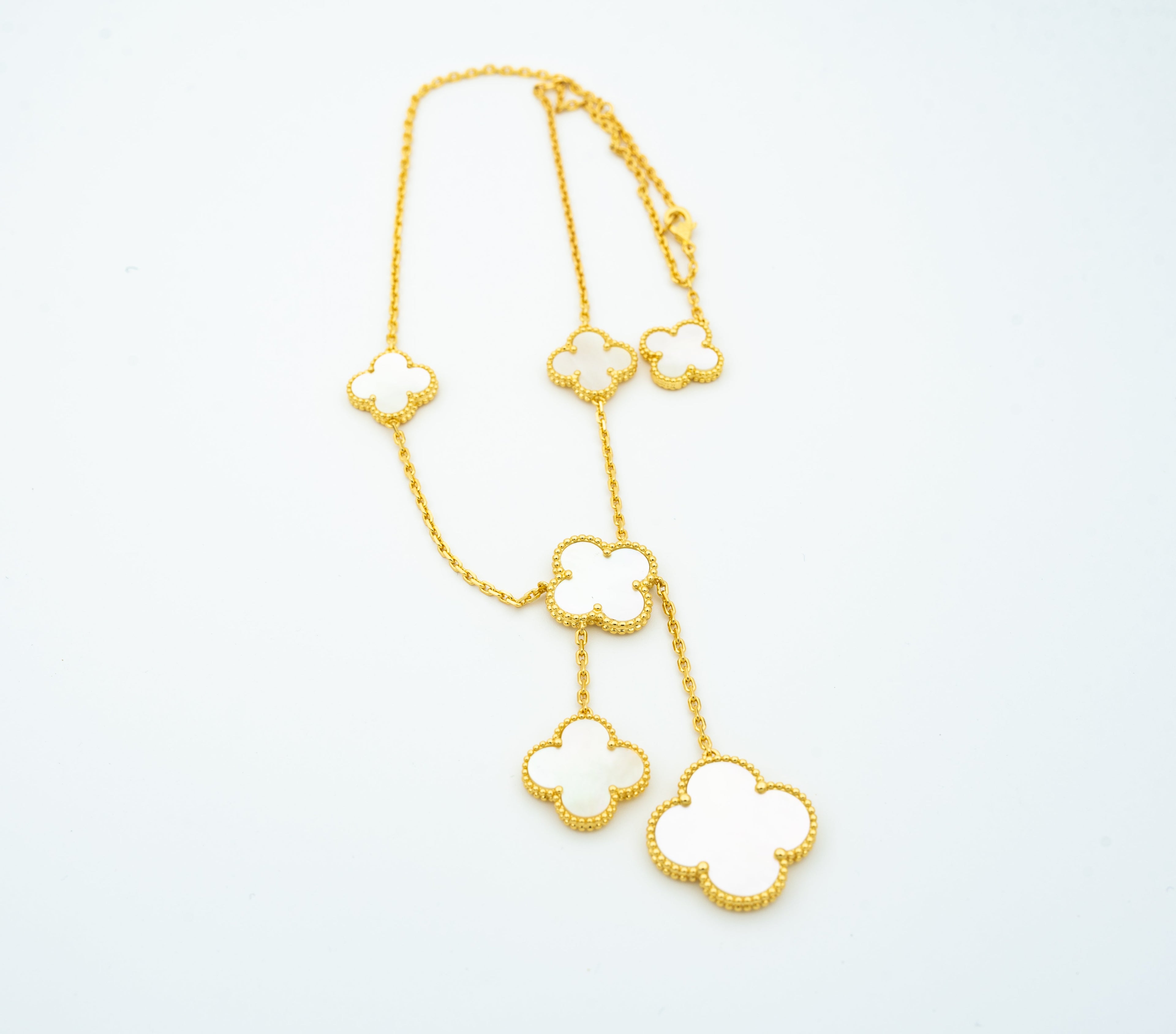 [Imperial] CLOVER MOTHER OF PEARL NECKLACE 6 MOTIF