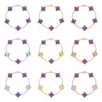 [Imperial]New CLOVER 5 MOTIF LIGHT PURPLE BRACELET COLLECTION