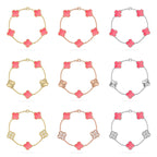[Imperial]New  CLOVER 5 MOTIFS  PINK MOP BRACELET COLLECTION