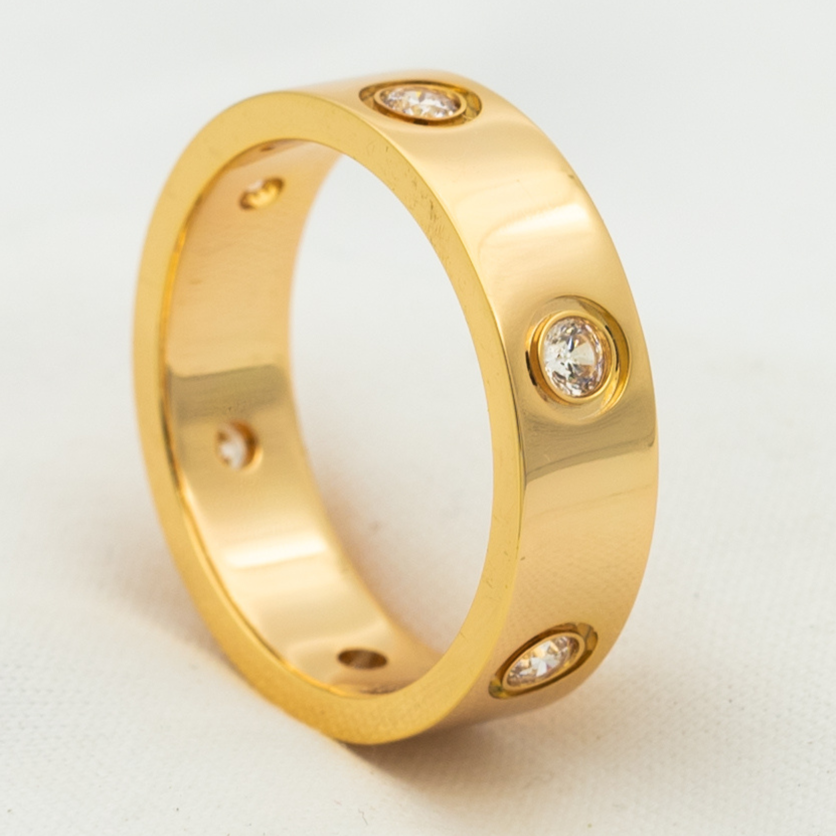 [Imperial] LOVE RING 5.5MM 6 DIAMONDS PINK GOLD