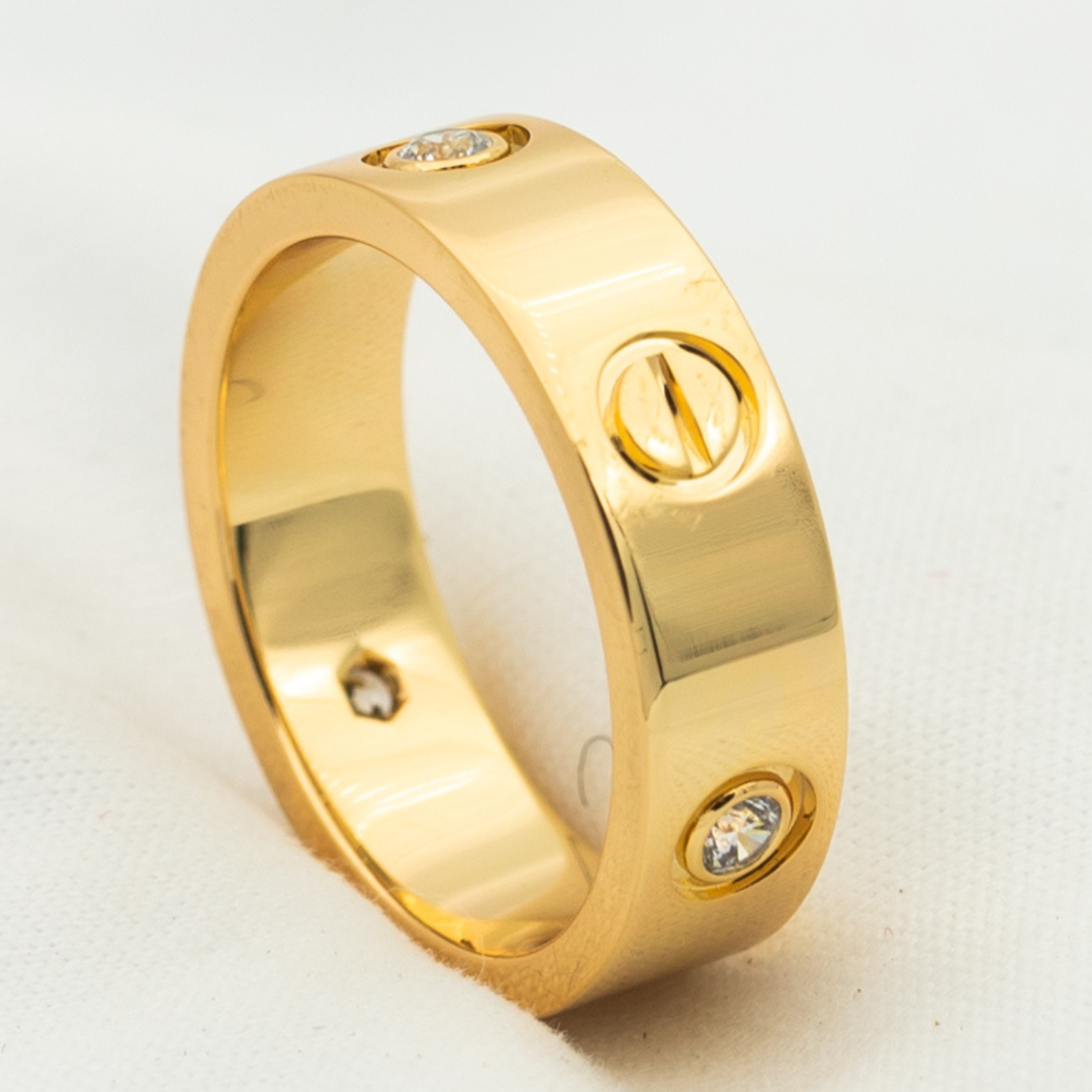 [Imperial] LOVE RING 5.5MM 3 DIAMONDS PINK GOLD