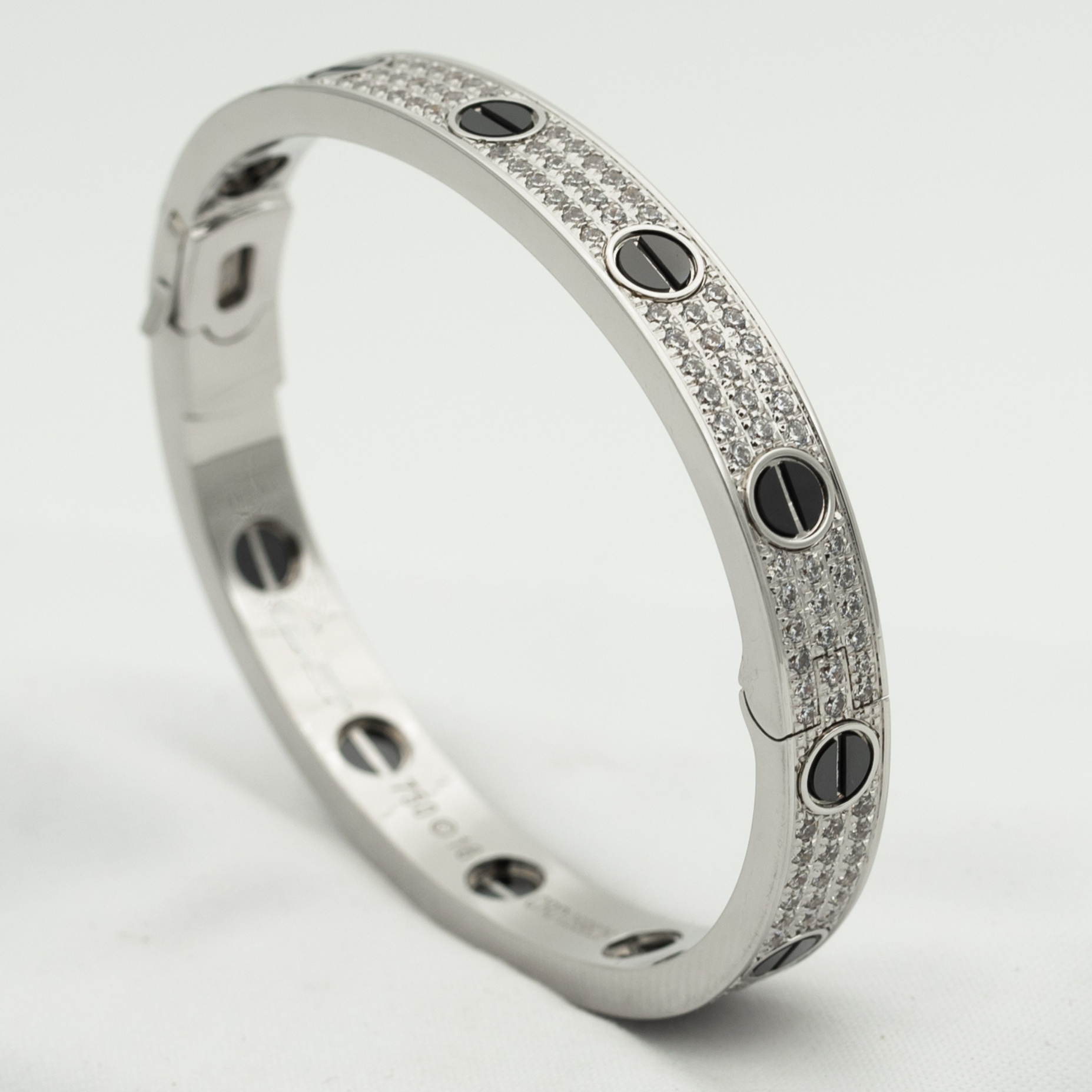 [Imperial] LOVE BRACELET 6.1MM DIAMOND-PAVED CERAMIC
