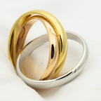 [Imperial] TRINITY RING GOLD PINK GOLD SILVER