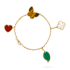 [Imperial] LUCKY SPRING 5 MOTIF GOLD BRACELET