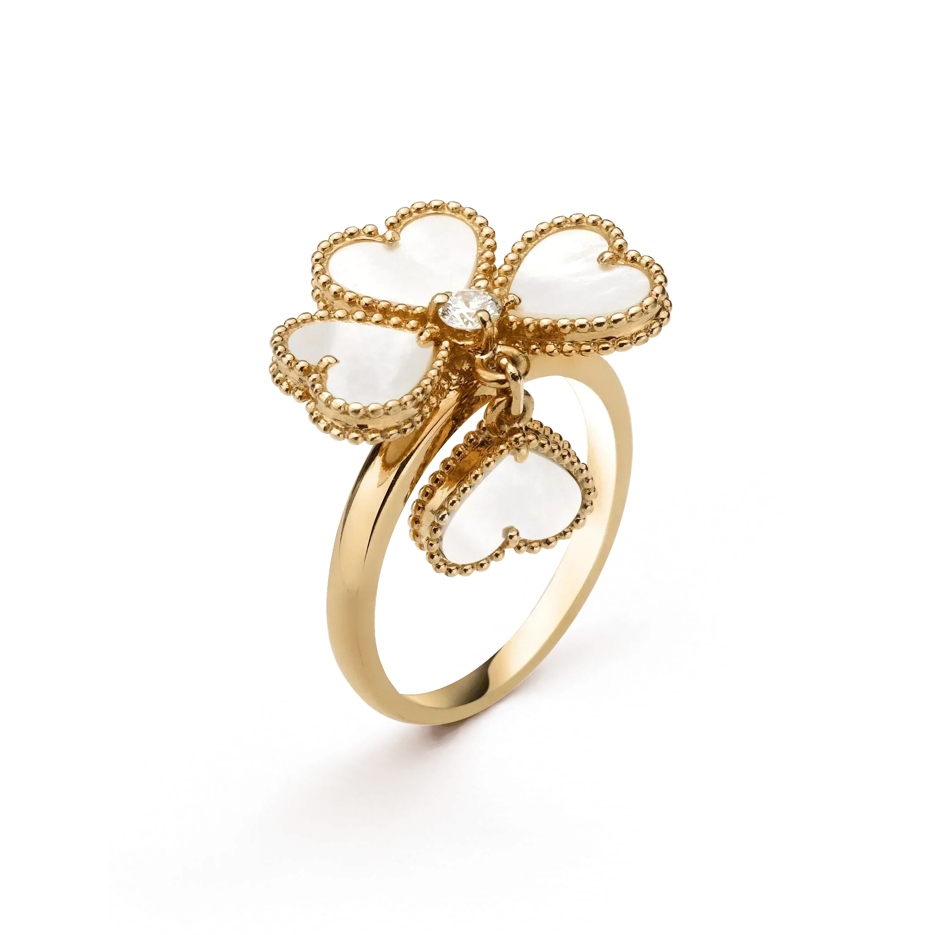 [Imperial] SWEET CLOVER WHITE MOP RING