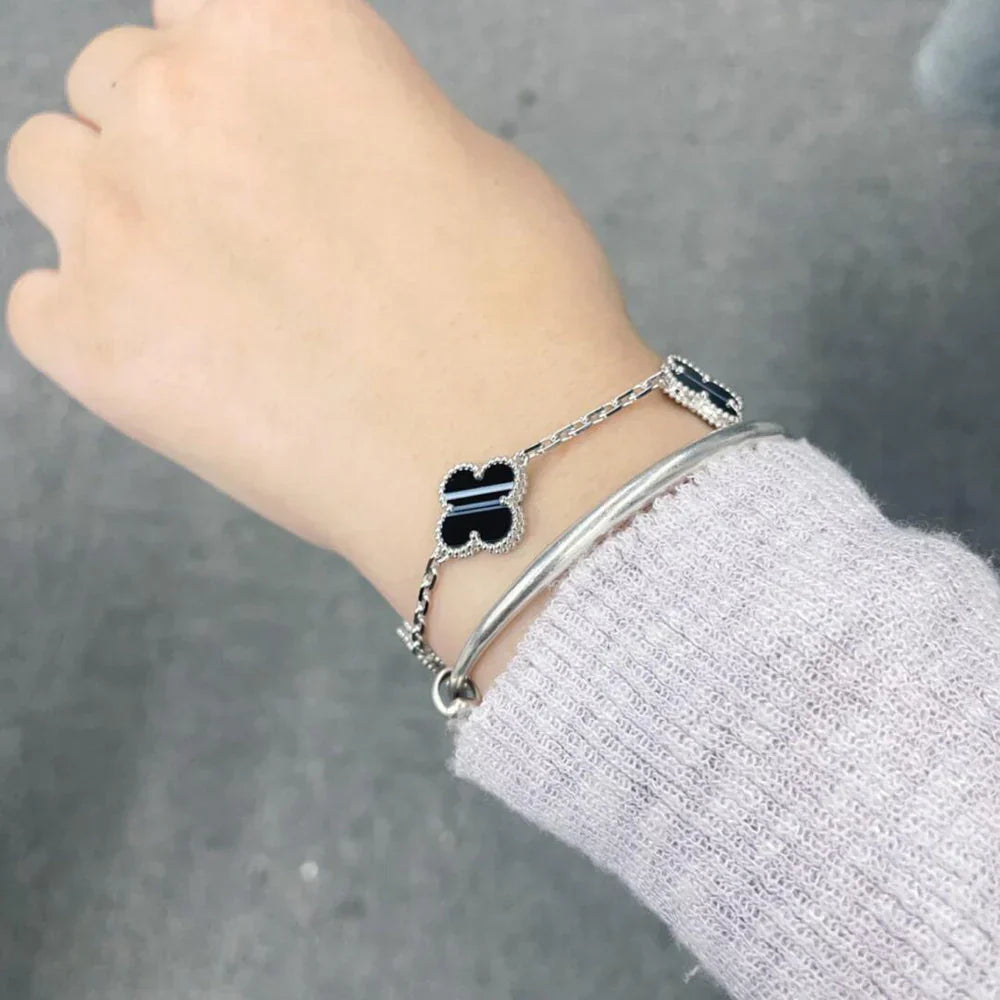 [Imperial]New  CLOVER 5 MOTIF PULSAR STONE BRACELET COLLECTION