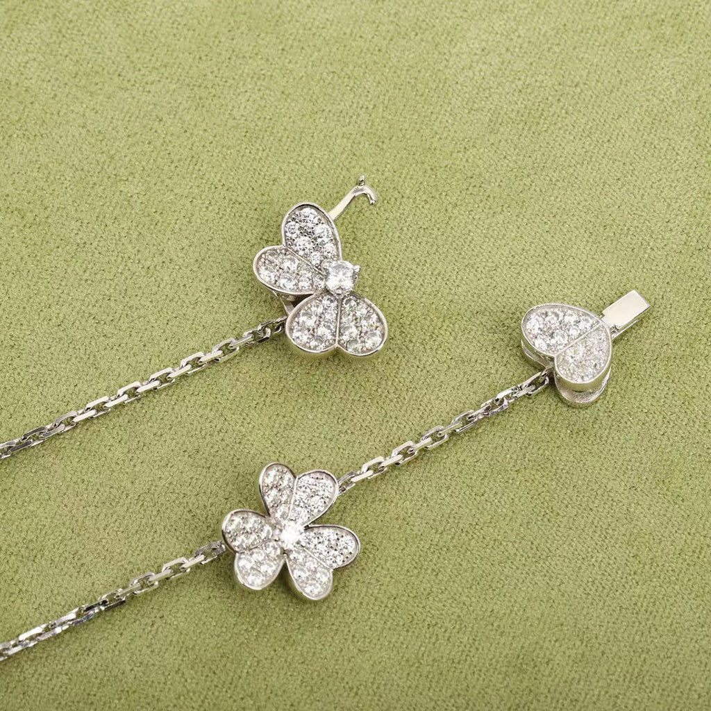 [Imperial] FRIVOLE SILVER 9 FLOWERS NECKLACE