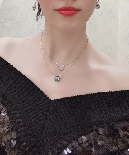 [Imperial] JEUX DE PINK GOLD DIAMOND NECKLACE