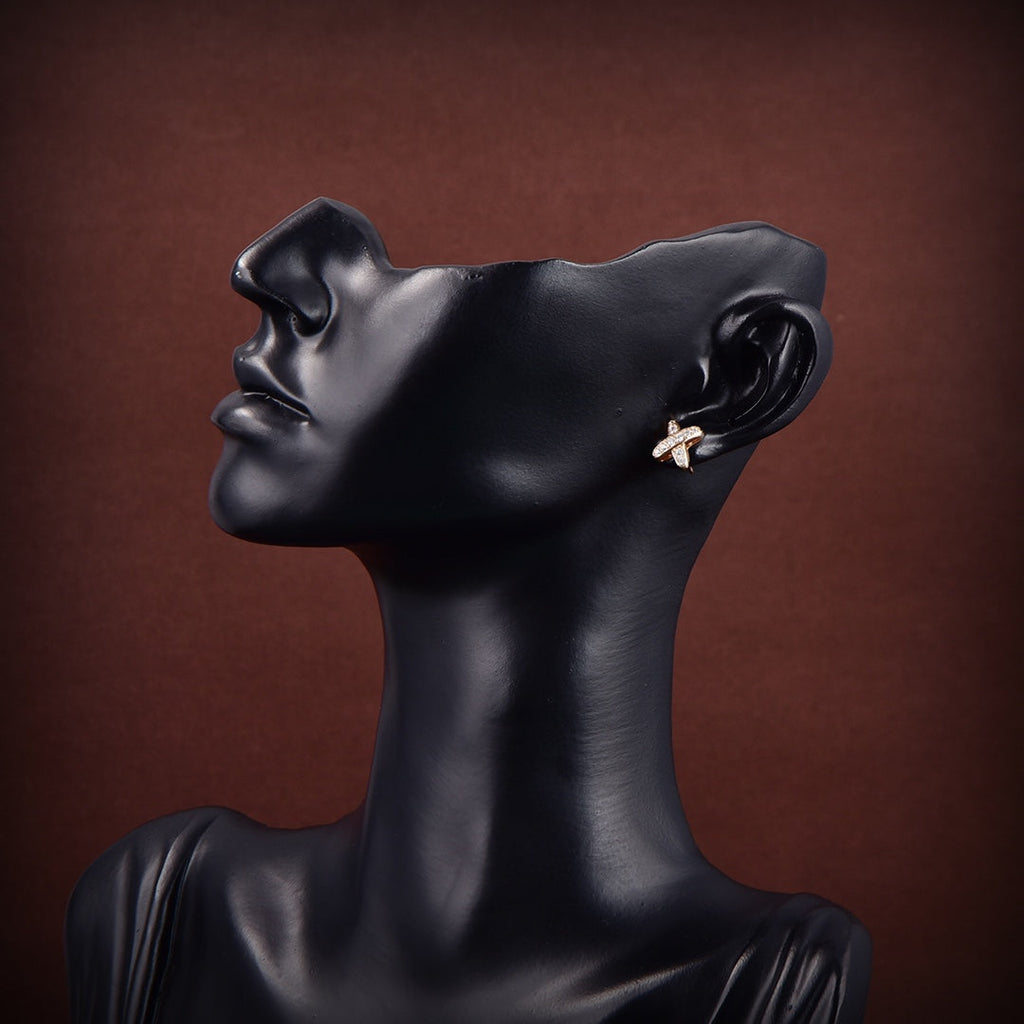 [Imperial] JEUX DE GOLD DIAMOND EARRINGS