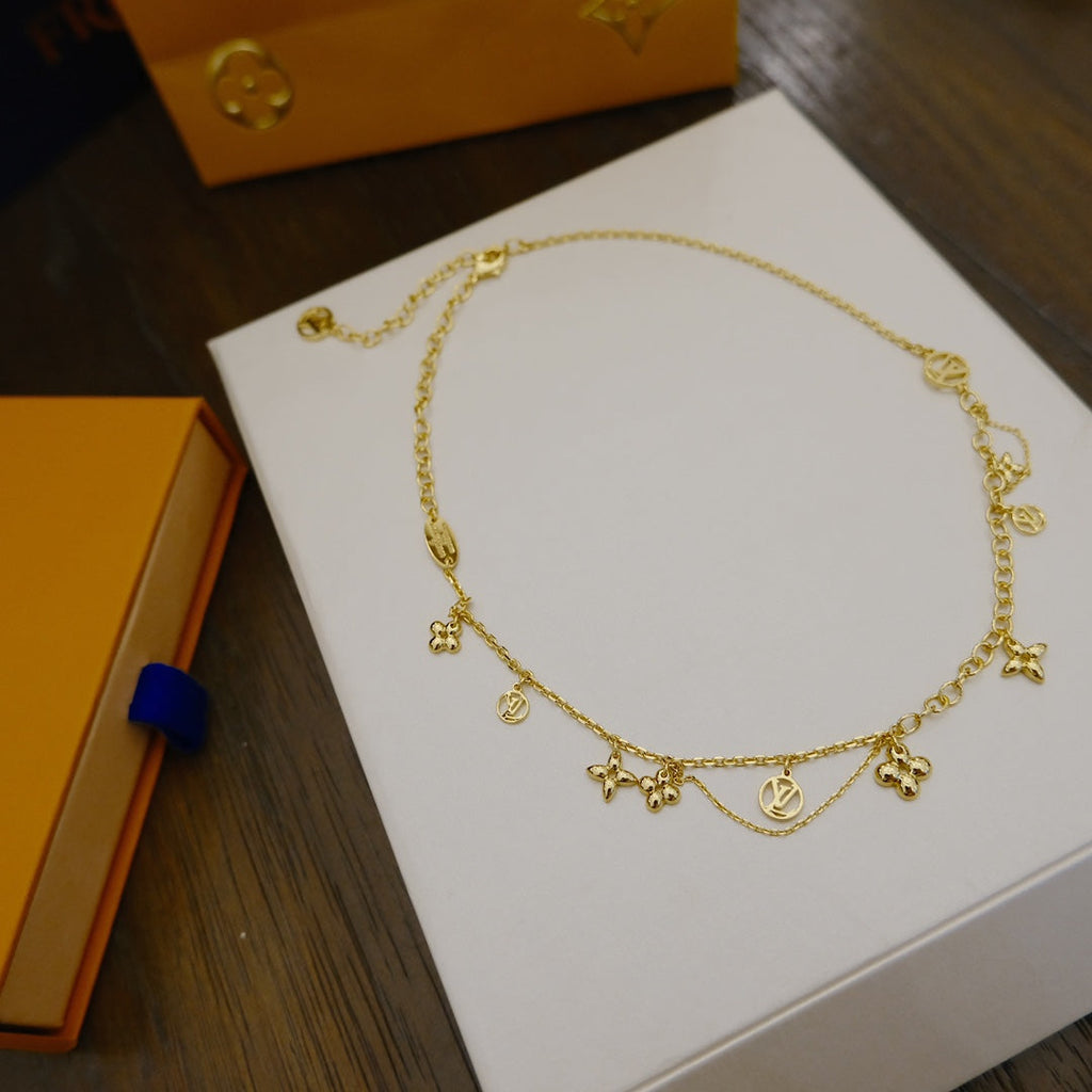 [Imperial] BLOOMING SUPPLE NECKLACE BRASS