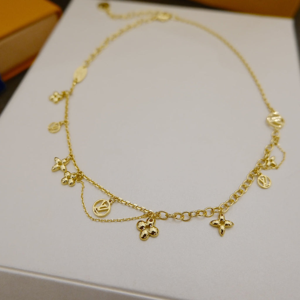 [Imperial] BLOOMING SUPPLE NECKLACE BRASS