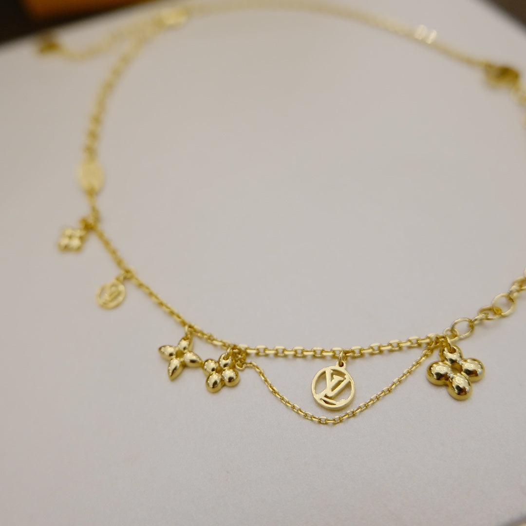 [Imperial] BLOOMING SUPPLE NECKLACE BRASS