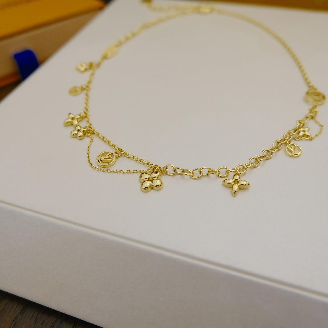 [Imperial] BLOOMING SUPPLE NECKLACE BRASS
