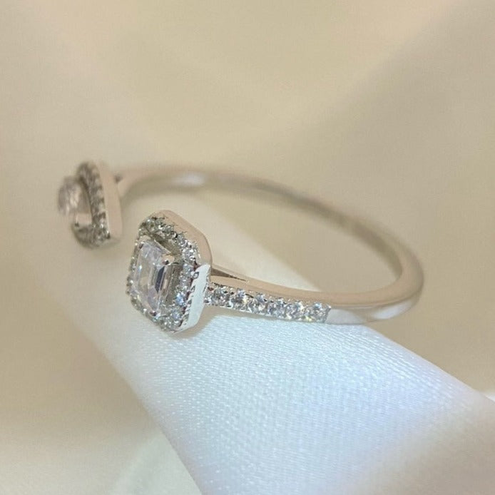 [Imperial] MY TWIN TOI & MOI SILVER DIAMOND RING